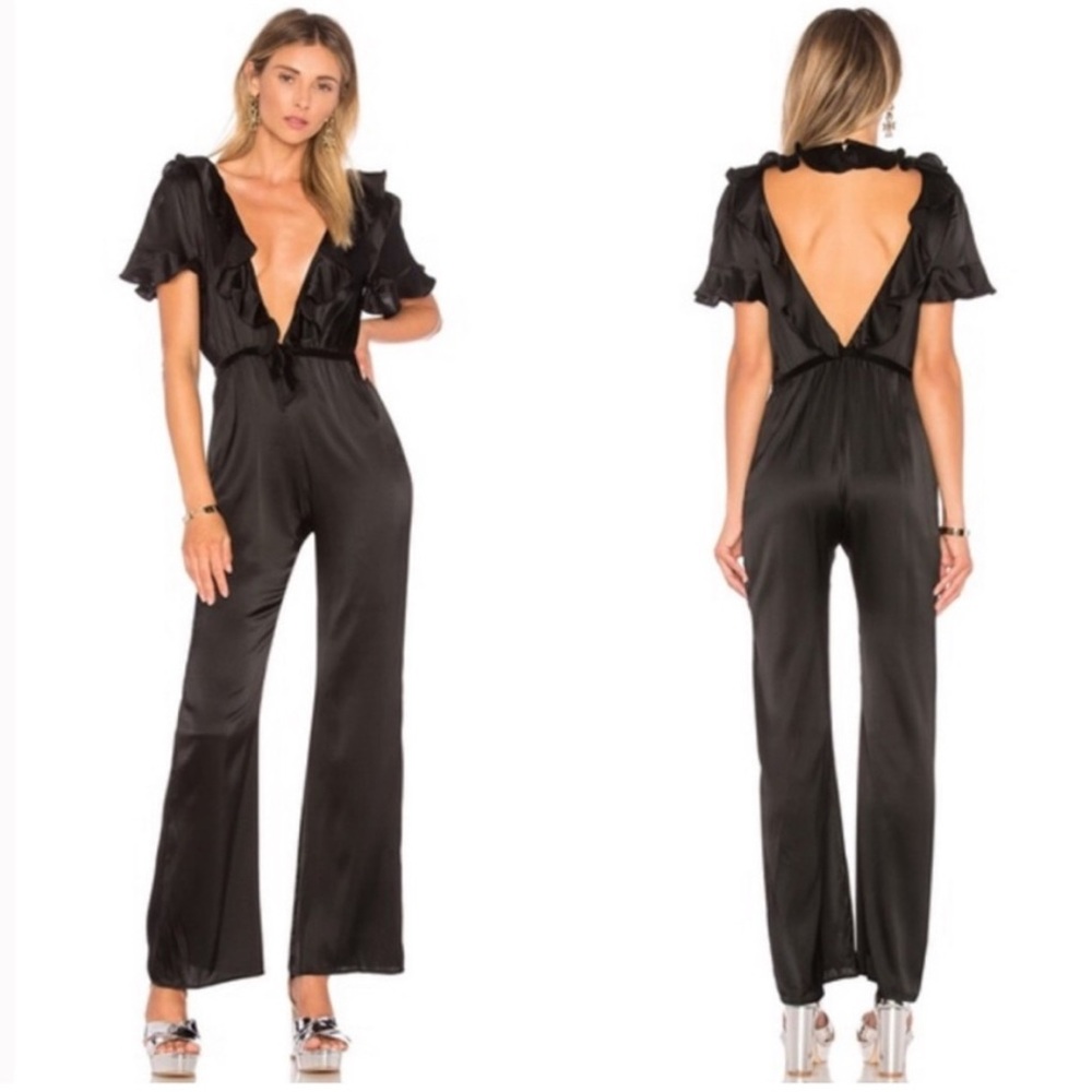 For Love And Lemons Black Jumpsuit